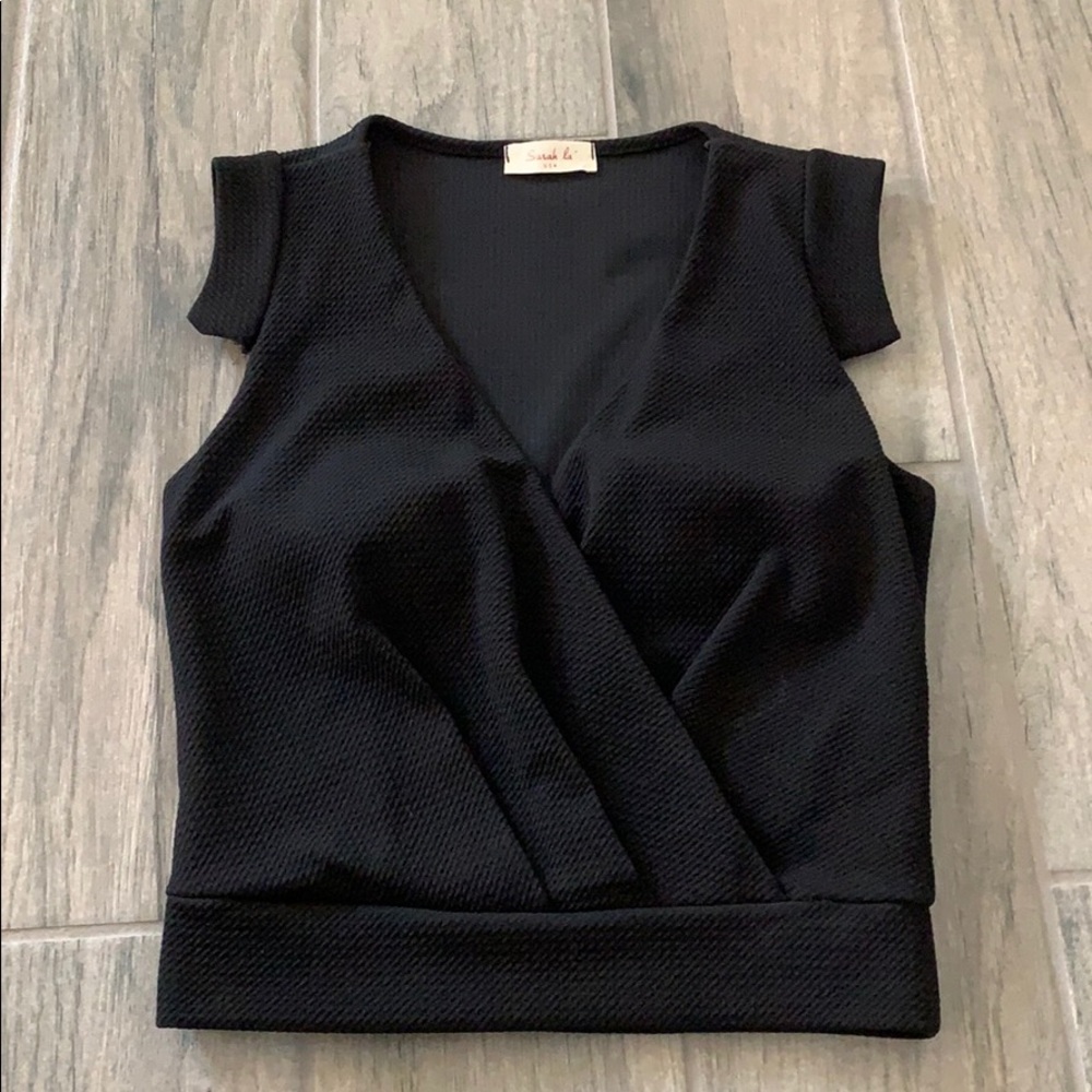 Sarah la USA black blouse